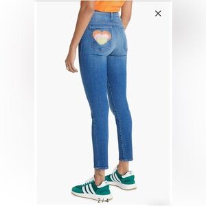 Mother Super Stunner High Waist Ankle Skinny Jeans -Double Vision